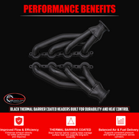 Black Shorty Headers – LS Swap Block Hugger