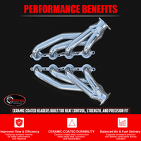 Ceramic Shorty Headers – LS Swap Block Hugger