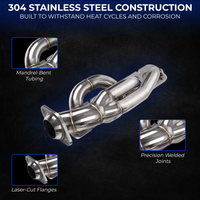Stainless Shorty Headers – Ram 1500 5.7 Hemi