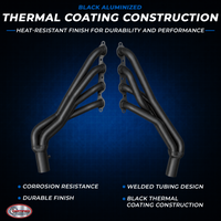Black Shorty Headers – 2014–2018 GM 5.3 6.2