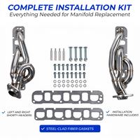 Stainless Shorty Headers – Ram 1500 5.7 Hemi
