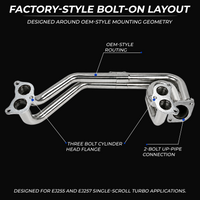 Subaru WRX STI EJ25 Turbo Exhaust Header & Up Pipe Kit 2008–2014