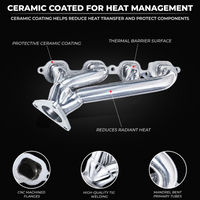 Ceramic Shorty Headers – 2014–2020 GM 5.3 6.2