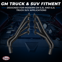 Black Shorty Headers – 2014–2018 GM 5.3 6.2