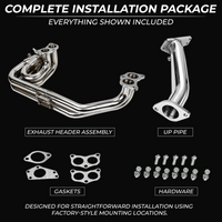 Subaru WRX STI EJ25 Turbo Exhaust Header & Up Pipe Kit 2008–2014