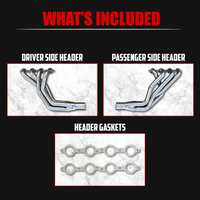 Polished Long Tube Headers – Fox Body LS Swap
