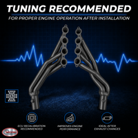 Black Shorty Headers – 2014–2018 GM 5.3 6.2