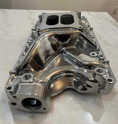 Polished Aluminum Dual Plane Intake Manifold for Ford 351W 351 Windsor