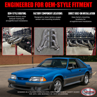 Stainless Shorty Headers – Mustang 1979–1993 5.0