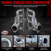 Stainless Shorty Headers – Mustang 1979–1993 5.0