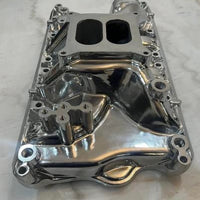 Polished Aluminum Dual Plane Intake Manifold for Ford 351W 351 Windsor