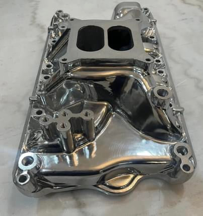 Polished Aluminum Dual Plane Intake Manifold for Ford 351W 351 Windsor