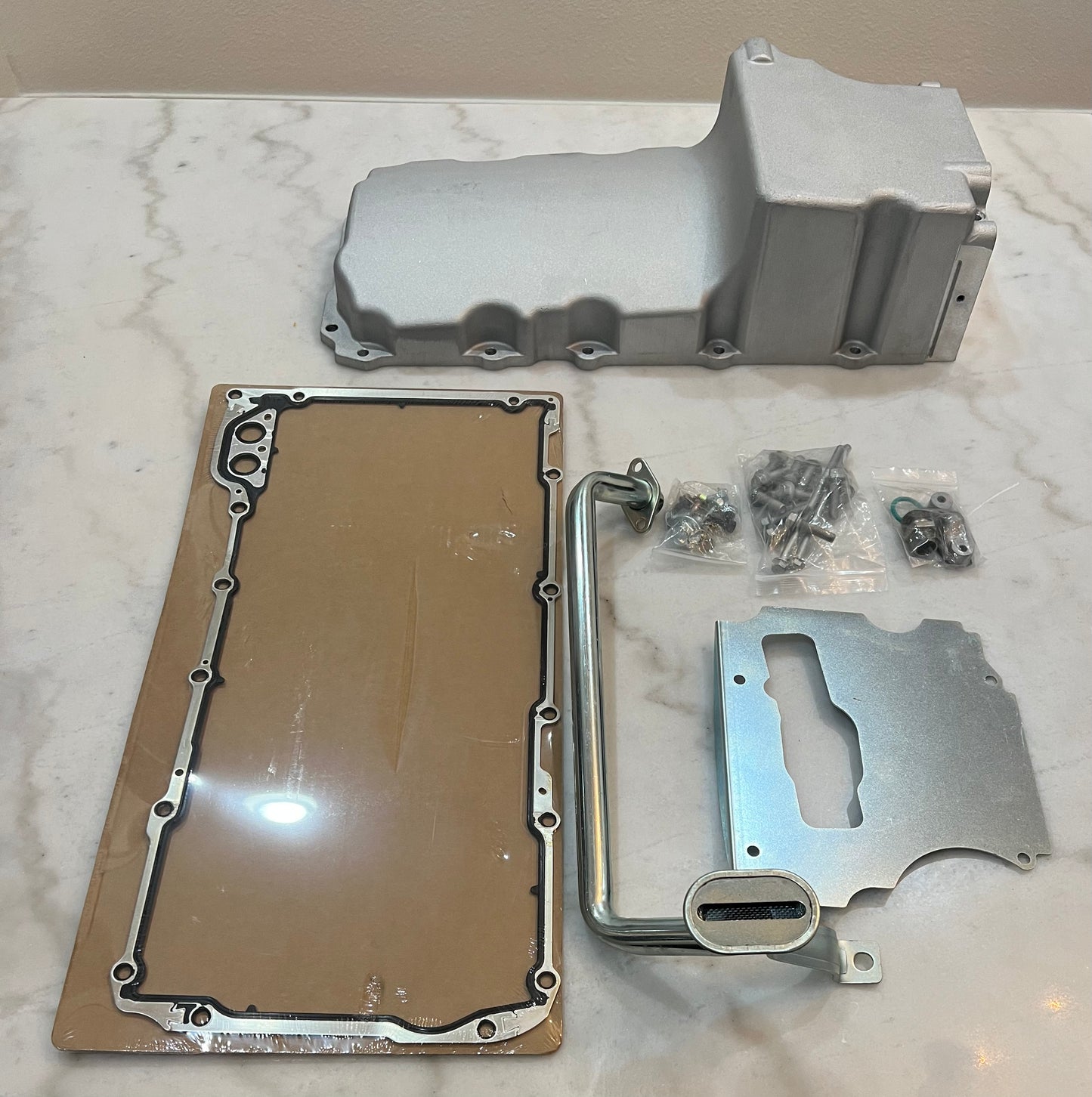 Low Profile LS Swap Oil Pan Kit, Satin Finish