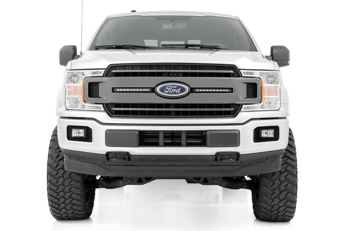 LED Light Kit | Grille Mount | 10" Chrome Slimline Pair | Ford F-150 (18-20)