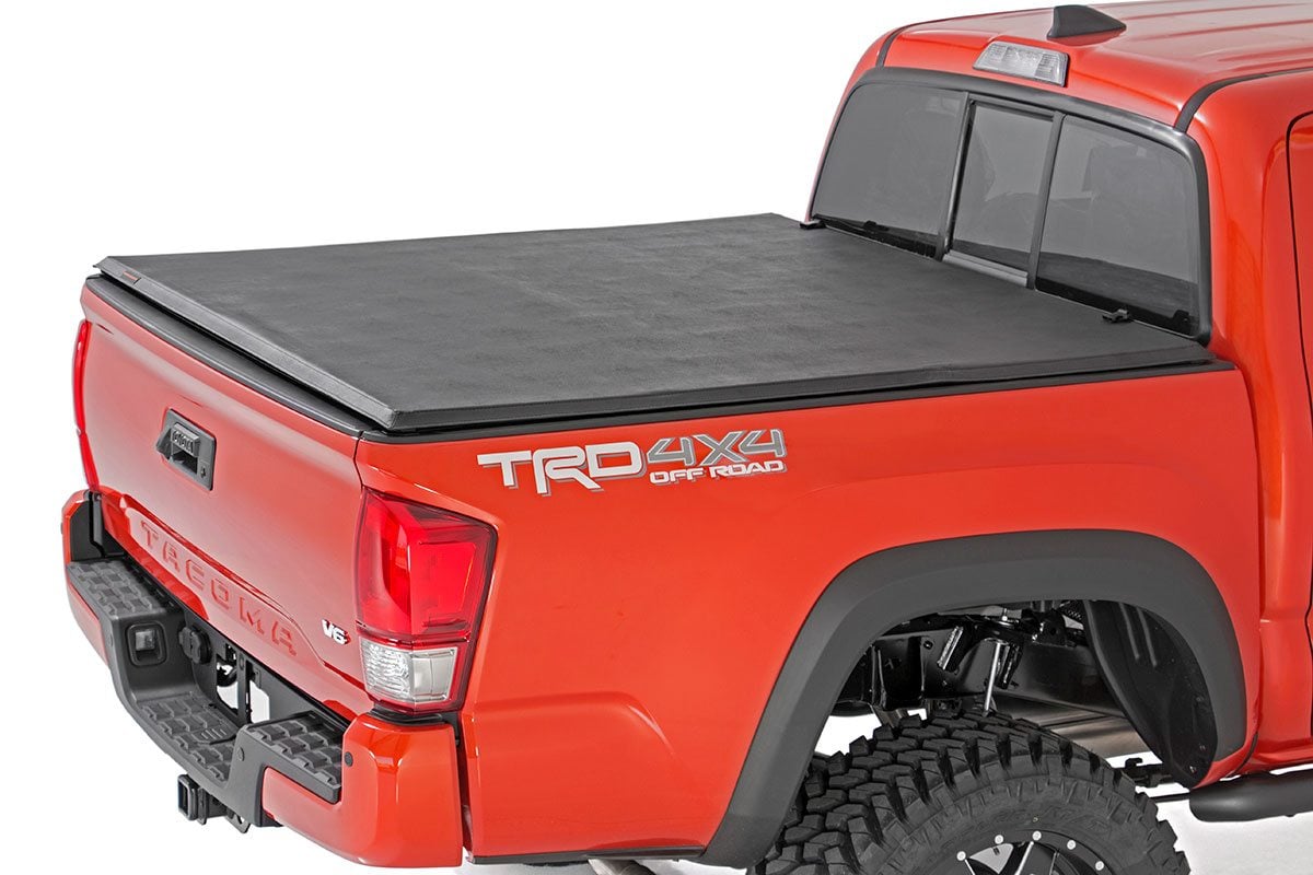 Soft Tri-Fold Bed Cover | 5' Bed | Dbl Cab | Toyota Tacoma 2WD/4WD (16-23)