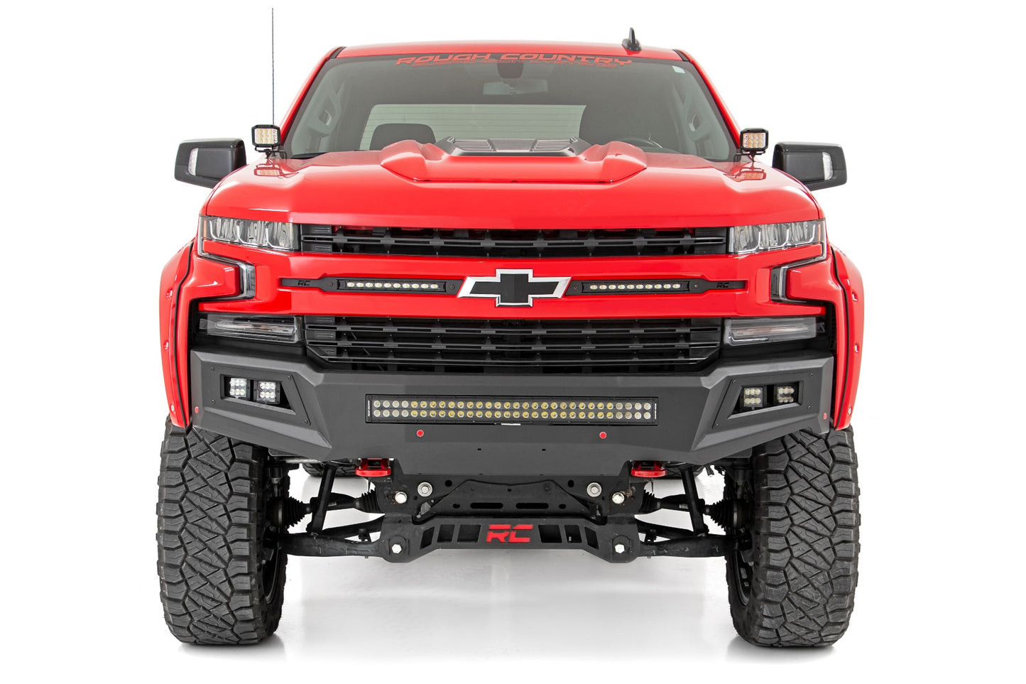 LED Light Kit | Ditch Mount | 2" Black Pair | Flood | Chevy Silverado 1500 (19-24)