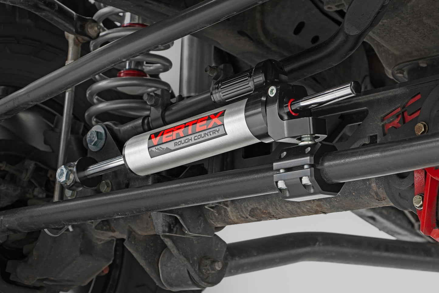 Vertex Steering Stabilizer | Pass-Through | Jeep Wrangler JK/Wrangler Unlimited (07-18)