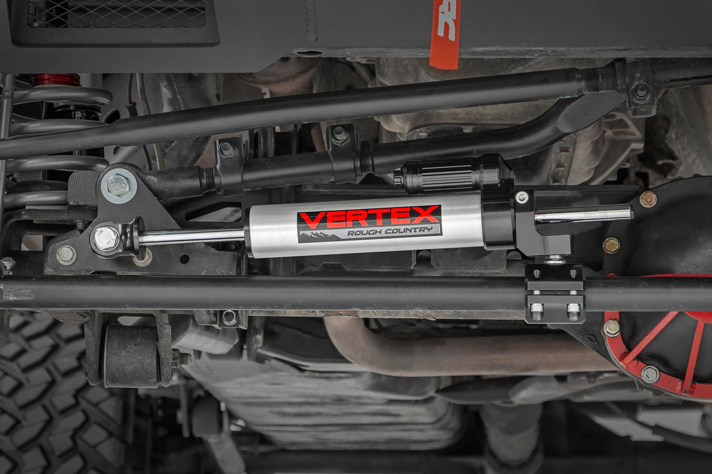 Vertex Steering Stabilizer | Pass-Through | Jeep Wrangler JK/Wrangler Unlimited (07-18)