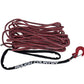 Synthetic Rope | 3/8 Inch | 85 Ft | Red/Gray