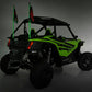 Whip Mount | Bed |  4' Multl-Color LED Whip Pair | Honda Talon 1000