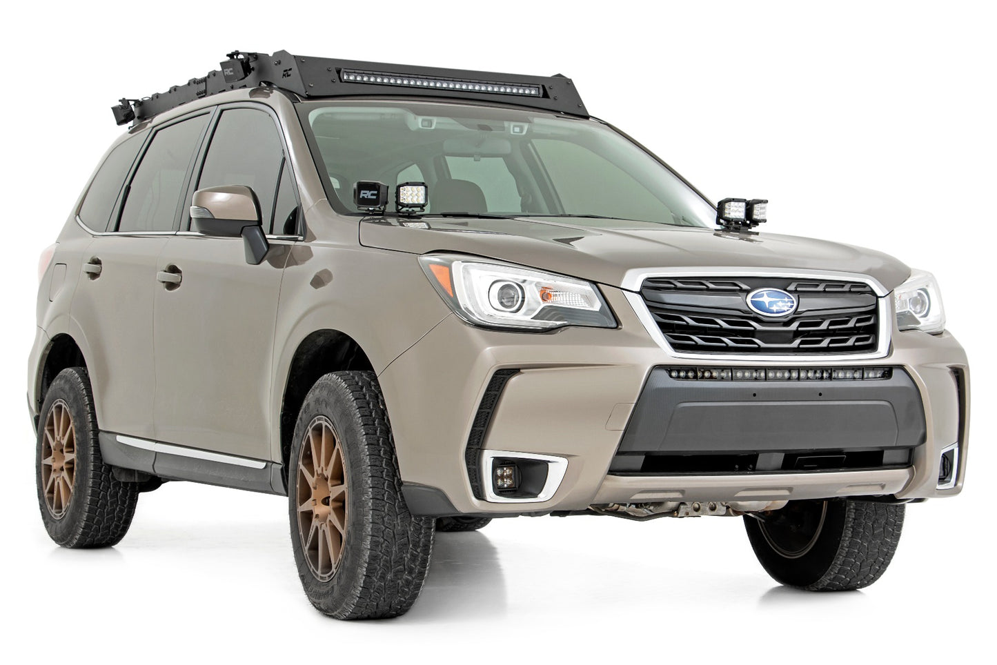 LED Light Kit | Ditch Mount | Dual 2" Black Pairs | Spot | Subaru Forester (14-18)