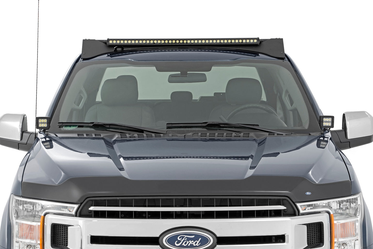 Roof Rack | FR & RR 40 Inch Single Row BLK LEDs | Ford F-150 2WD/4WD (15-18)