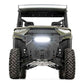 LED Light | Bumper Mount | 12" Black Single Row | White DRL | Polaris Ranger XP 1000/1000 Crew
