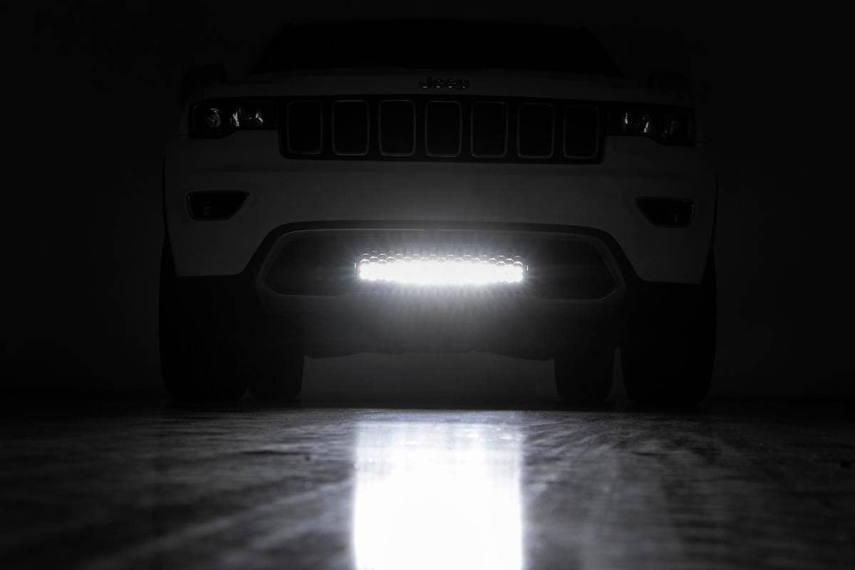 LED Light Kit | Bumper Mount | 20" Black Dual Row | Jeep Grand Cherokee WK2 (11-20)