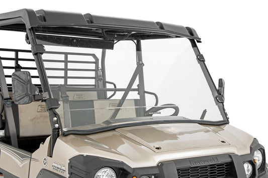 Full Windshield | Scratch Resistant | Kawasaki Mule