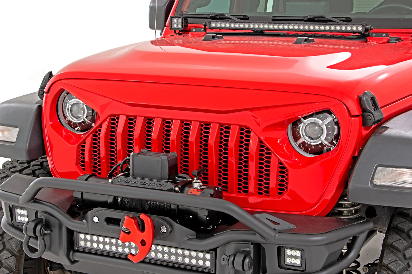 9 Inch DRL Halo LED Headlights | DOT Approved | Jeep Gladiator JT/Wrangler JL (18-24)