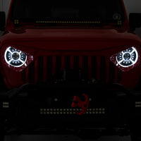 9 Inch DRL Halo LED Headlights | DOT Approved | Jeep Gladiator JT/Wrangler JL (18-24)