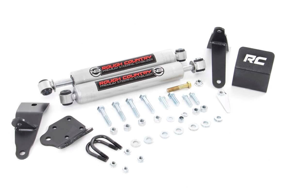 N3 Steering Stabilizer | Dual | 2-8 Inch Lift | Ram 2500 4WD (10-13)