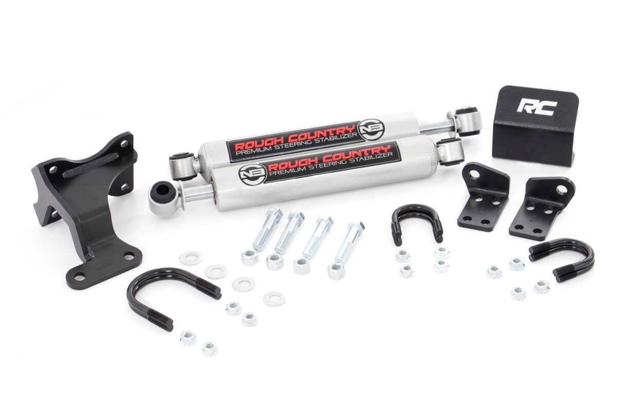 N3 Steering Stabilizer | Dual | 2-8 Inch Lift | Jeep Wrangler JK (07-18)