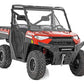 LED Light | Bumper Mount | 12" Black Single Row | White DRL | Polaris Ranger XP 1000/1000 Crew