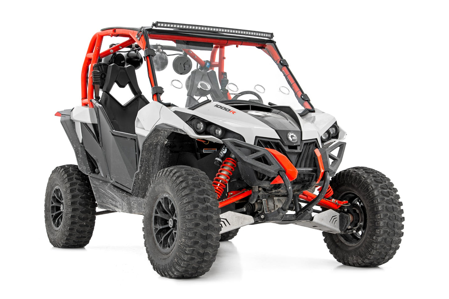 LED Light | Front Mount | 40" Chrome Dual Row | White DRL | Can-Am Commander 1000/Maverick