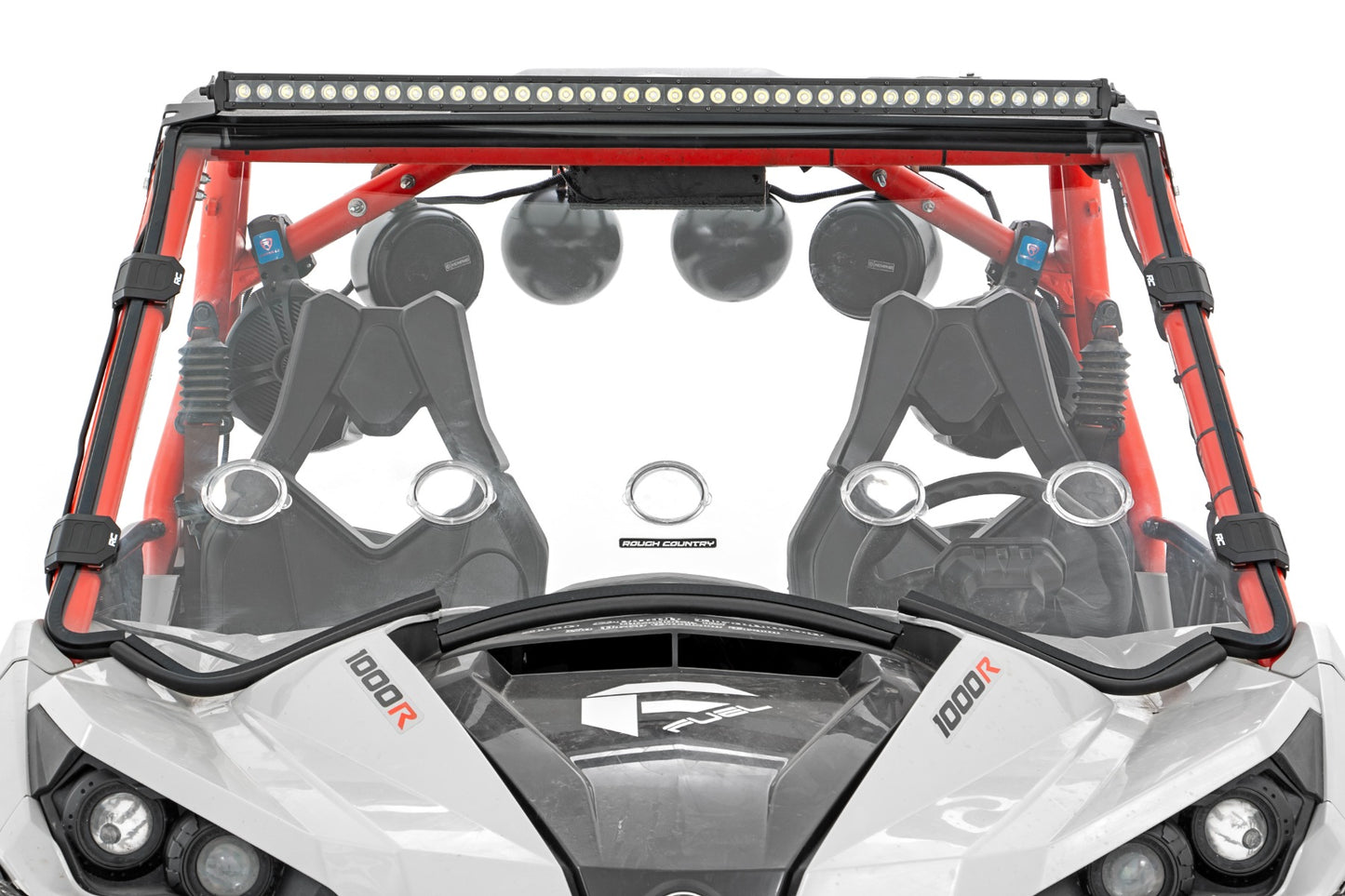 LED Light | Front Mount | 40" Black Single Row | Can-Am Commander 1000/Maverick