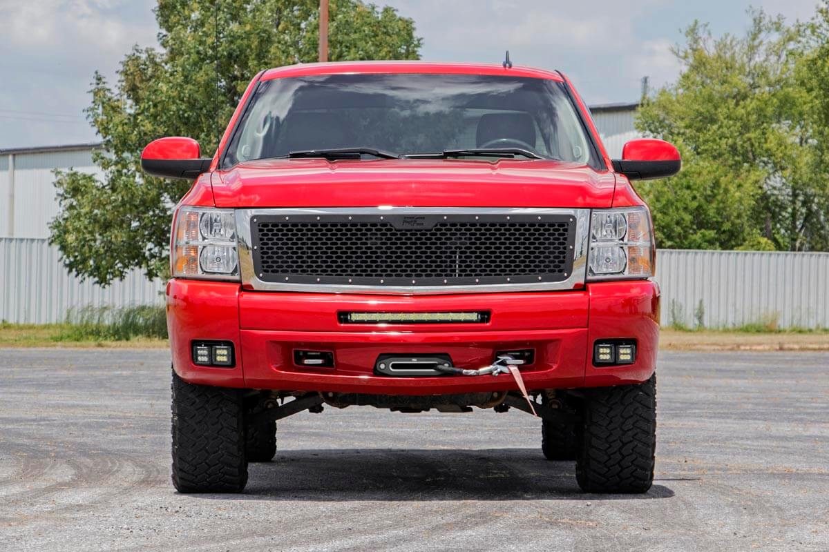 LED Light Kit | Fog Mount | Dual 2" Black Pairs | Chevy Silverado 1500/2500HD/3500HD 2WD/4WD