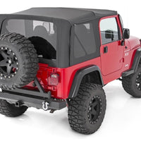 Soft Top | Replacement | Black | Half Doors | Jeep Wrangler YJ 4WD (87-95)