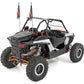 Whip Mount | Cage | 4' Multl-Color LED Whip Pair | Polaris RZR