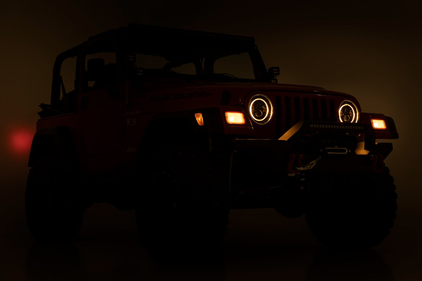 7 Inch DRL Halo LED Headlights | DOT Approved | Jeep Wrangler TJ 4WD (1997-2006)