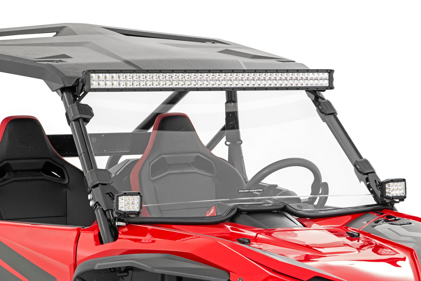 LED Light | Front Mount | 40" Black Dual Row | White DRL | Honda Talon 1000