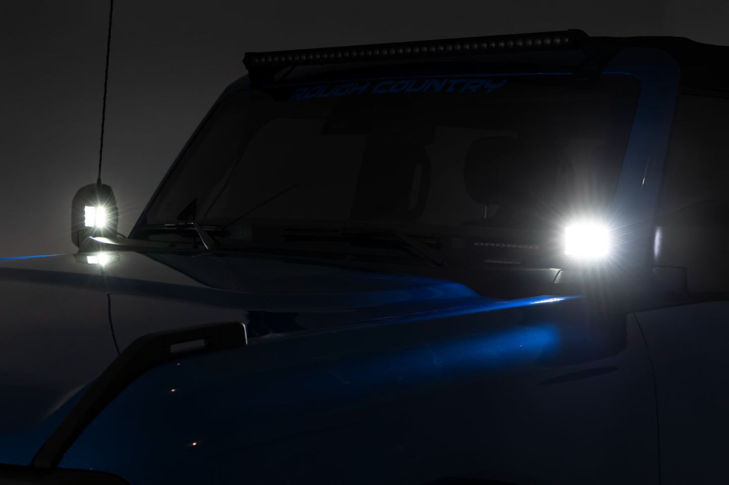 LED Light Kit | Ditch Mount | 2" Spectrum Pair | Spot Pattern | Ford Bronco (21-24)