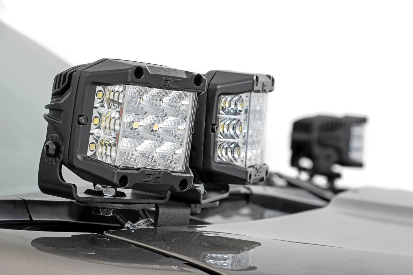 LED Light Kit | Ditch Mount | Dual 2" Black Pairs | Spot | Subaru Forester (14-18)