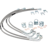 Brake Lines | Stainless | FR & RR | 4-6 Inch Lift | Jeep Wrangler JK (07-18)
