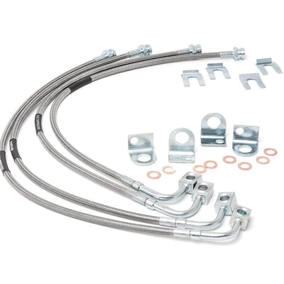 Brake Lines | Stainless | FR & RR | 4-6 Inch Lift | Jeep Wrangler JK (07-18)