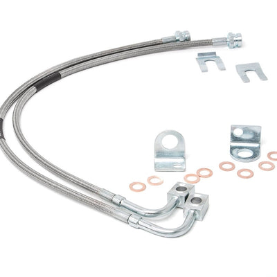 Brake Lines | Stainless | Front | 4-6 Inch Lift | Jeep Wrangler JK (07-18)
