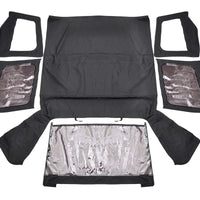 Soft Top | Replacement | Black | Half Doors | Jeep Wrangler YJ 4WD (87-95)