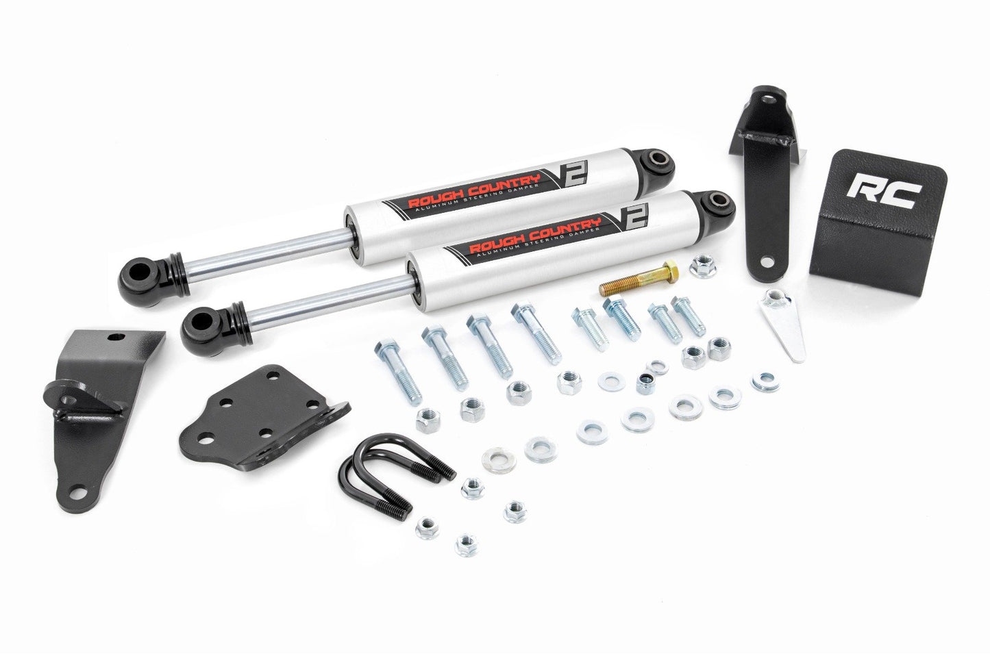 V2 Steering Stabilizer | Dual | 2-8 Inch Lift | Ram 2500 4WD (10-13)