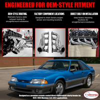 79-93 Mustang 5.0L Ceramic Shorty Headers | Direct Bolt-On