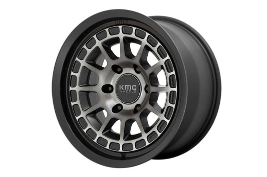 KMC | KM719 Canyon | Satin Black w/Gray Tint | 17x8 | 6x5.5 | +35